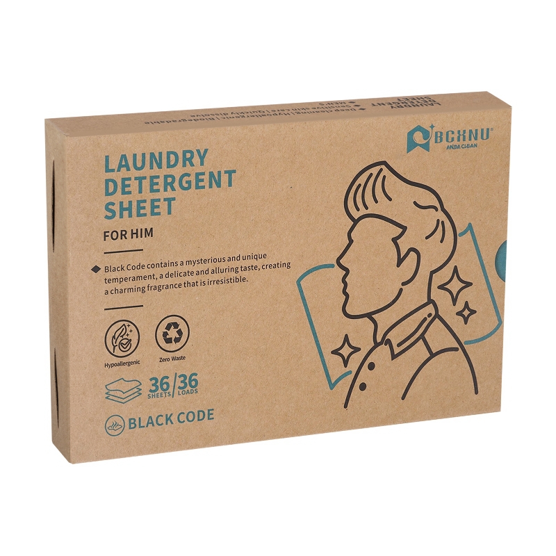 LAUNDRY DETERGENT SHEET FOR HIM - BLACK CODE